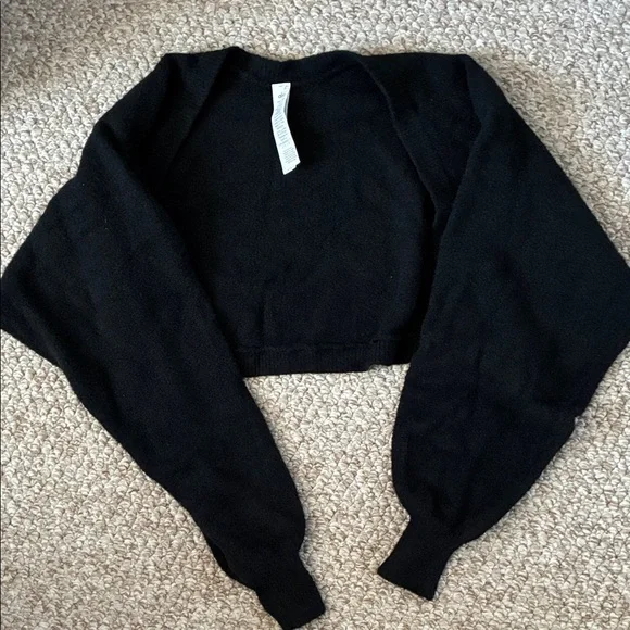 ALO Yoga Black Sweater Shrug - Picture 5 of 6